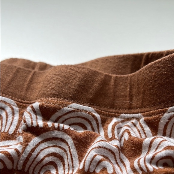 Little Sleepies Kids Brown and White Patterned PJ Pants 3T - Picture 4 of 5